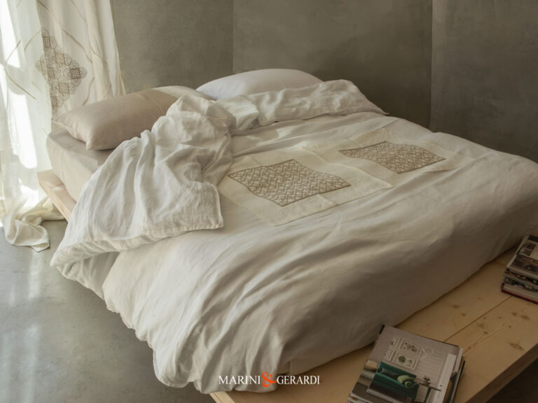 LADY BYRON – Copripiumino Matrimoniale 240 per 260 cm in Lino
