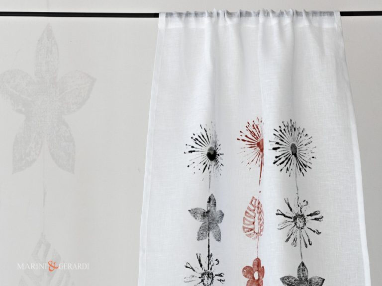 Tendine lino design moderno collezione antares