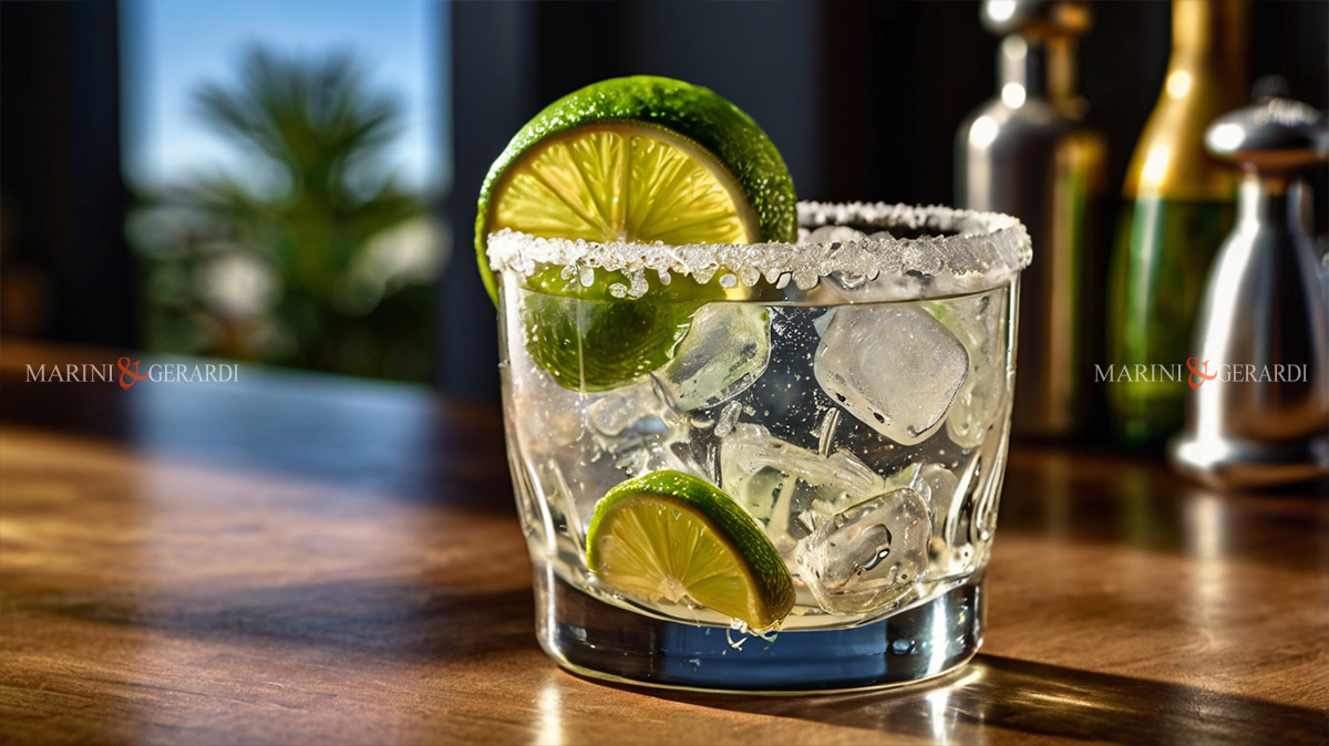 Margarita cocktail lime tequila cointreau sale ghiaccio